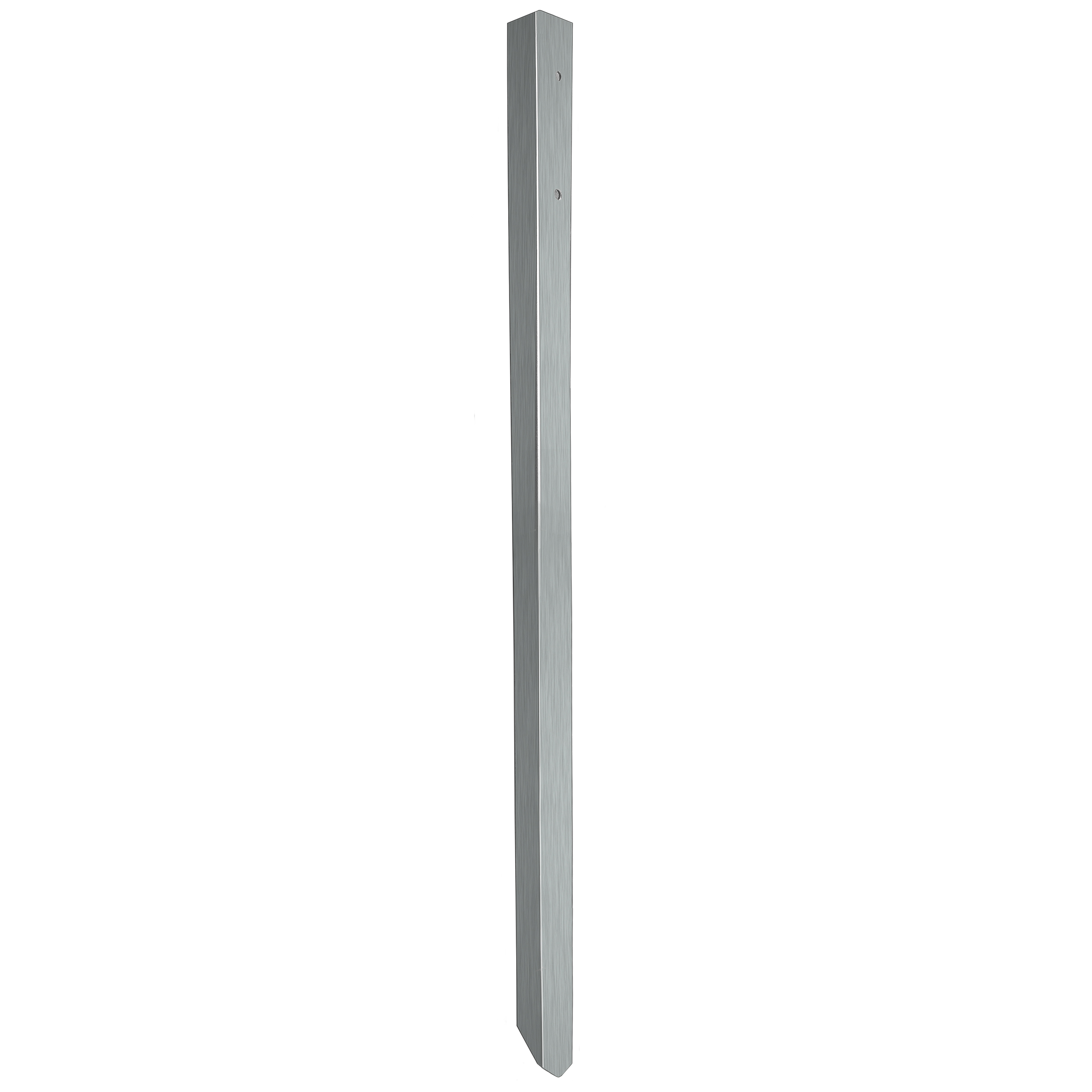 Edelstahl Einschlagpfosten 740 mm für Parkplatzschilder – mit Schrauben, rostfrei-0
