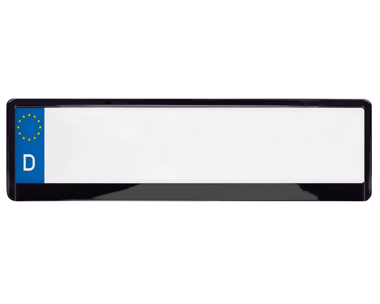 L & P Car Design Kennzeichenhalter für Auto in Weiß-hochglanz  Kennzeichenhalterung