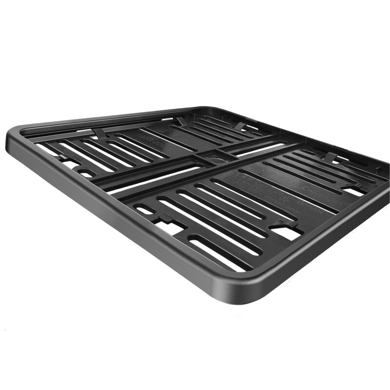 Motorrad Kennzeichenhalter 180x200 mm – mit Rahmen, wählbar in Schwarz, Carbon oder Chrom Optik-1
